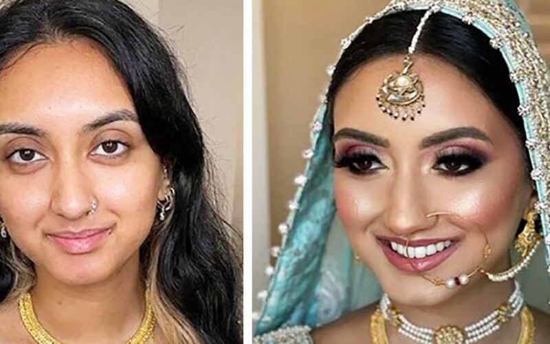  How the professional makeup artists transform the brides from Pakistan is really fantastic. They become unrecognisable!