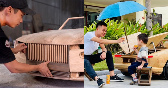  The Most Extraordinary Car In The World Belongs To A Vietnam Kid.  Dad’s Creativity Makes People Shocked