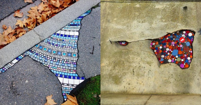  How Mosaic Covers The Holes Of The France Streets. What Did Mosaic That City Authorities Hadn’t Done.