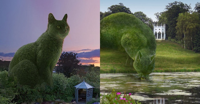  One of the most interesting and beautiful “gardens” on our planet: here giant cats were turn into bushes and trees
