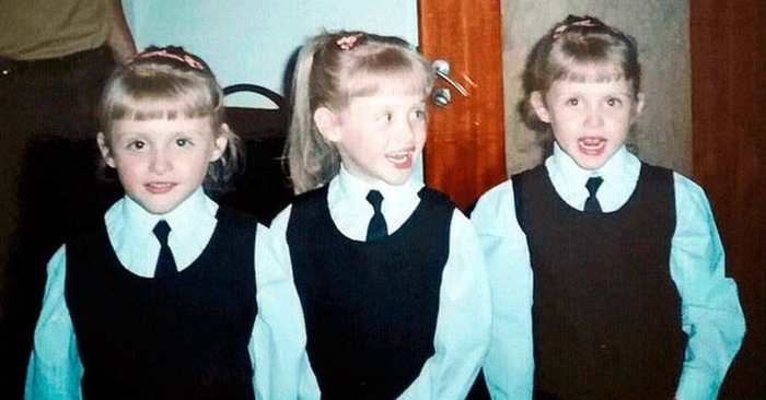  What lovely kids they were: the utterly unique triplets from Dublin are 34 years old