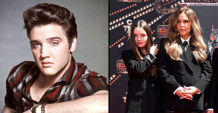  Here are Elvis Presley’s twin granddaughters, who look so much like him in appearance