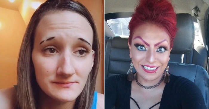  Interesting people: here are the unusual experiments that these women have done with their eyebrows