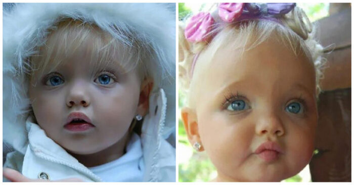  The cutest little model in the world: this little girl is very famous and she is beautiful like a doll