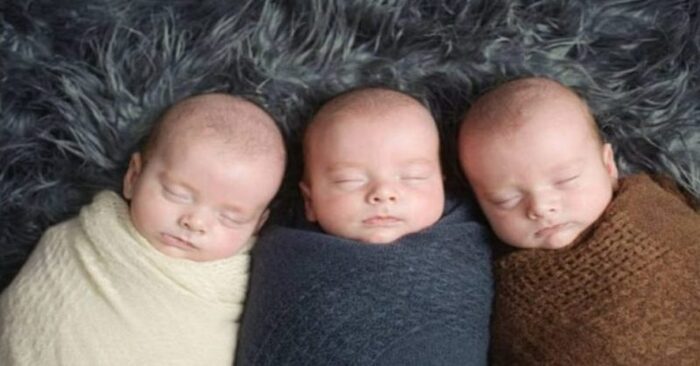  This is even funny: these triplets are so alike that even their mother has a hard time distinguishing them