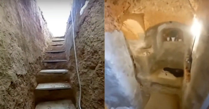  This is incredible: this guy quarreled with his parents then dug up a two-room apartment with a shovel