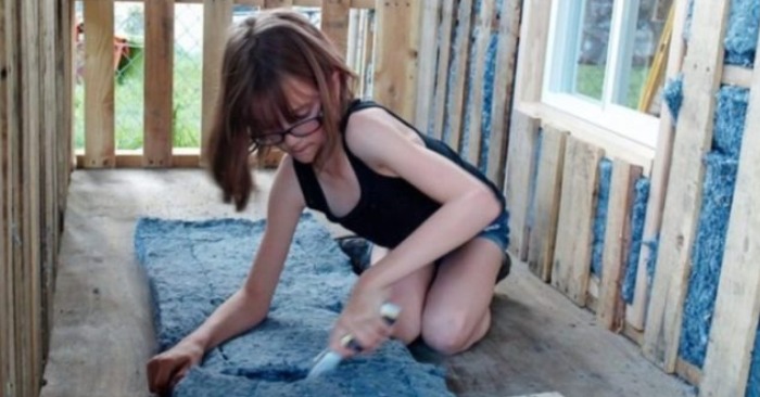  «Girl with a big heart»: a 9-year-old girl builds houses for homeless and grows food for them